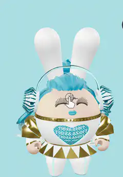 3D bunny character spinning