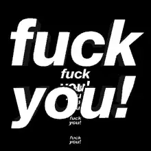 fuck you text animation