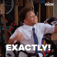 Boy in tie saying exactly