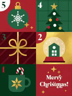Christmas advent calendar countdown