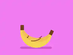 Happy banana animation