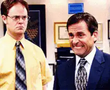 Michael Scott grimace