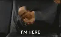 Bald man crawling on couch