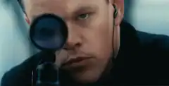 Matt Damon aiming sniper rifle