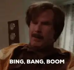 Ron Burgundy Bing Bang Boom