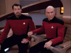 Picard and Riker stand up