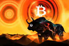 Bitcoin bull laser eyes