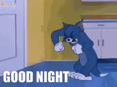 Tom Yawning Good Night
