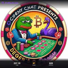 Pepe and Ostrich at Degen's Paradise Casino