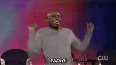 Man celebrating with YAAAY