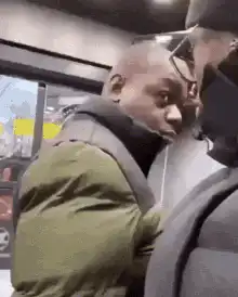 Man staring intensely at another man