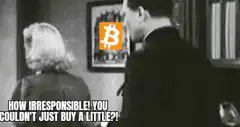 How irresponsible you couldn't just buy a little bitcoin