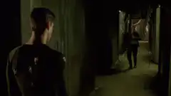 Agent Smith punches Neo