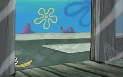 SpongeBob fish character faints