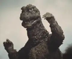 Godzilla raising claws