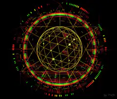 colorful geometric mandala animation
