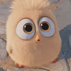 Angry Birds Chuck tongue pop