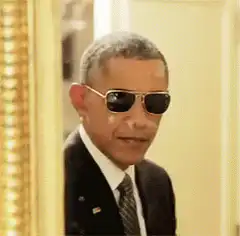 Obama gives a thumbs up