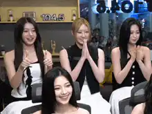K-pop idols clapping and laughing
