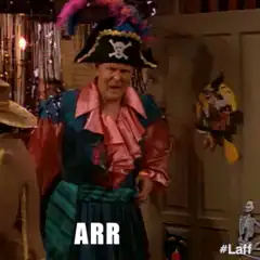 John Stamos dressed as a pirate
