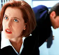 Dana Scully and Fox Mulder shocked