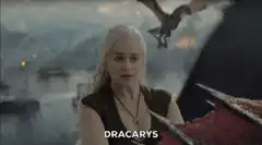 Daenerys Targaryen commands dragon fire