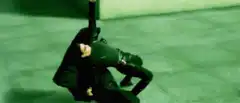 Neo dodging bullets in The Matrix