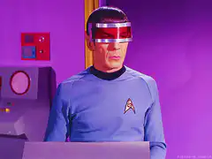 Spock raises hand