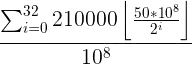 Mathematical Formula with Summation and Division