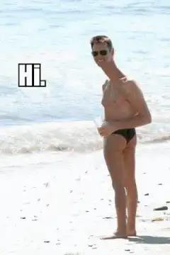Hi. Guy on beach