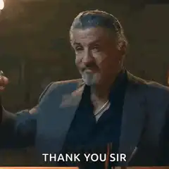 Sylvester Stallone Thank You Sir