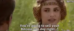 Natalie Portman asking about selling Bitcoin