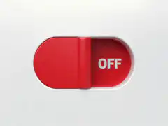 Red and green toggle switch animation