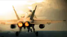 fighter jet taking off