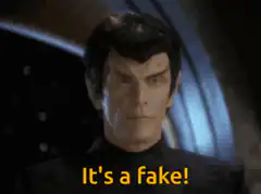 Spock says it's a fake