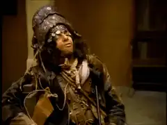 Man in tinfoil hat screaming