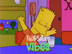 Bart Simpson Thursday Vibes