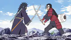 Madara and Hashirama sword fight