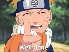 Naruto giving a thumbs up