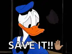 Donald Duck Save It