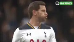 Toby Alderweireld looks up in disbelief