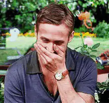 Ryan Gosling facepalm