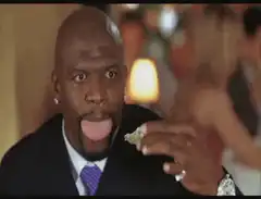 Terry Crews eating an oyster