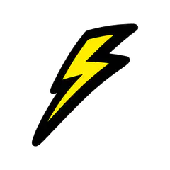Yellow lightning bolt icon