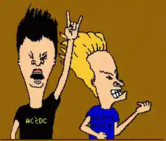 Beavis and Butt-Head rock out