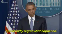 Obama I profoundly regret what happened