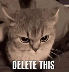 Angry Cat Delete This Glowing Eyes