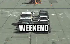 Monday vs Weekend cars