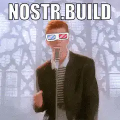 Nostr.build man with 3d glasses singing