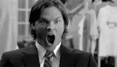 Sam and Dean Winchester screaming